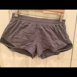 Gray lululemon shorty shorts